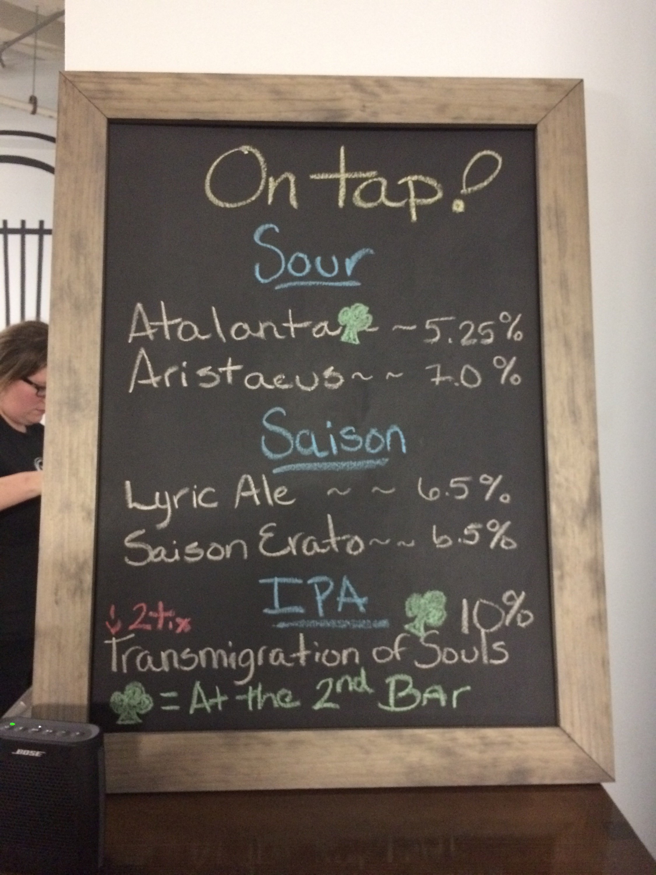 Tap list