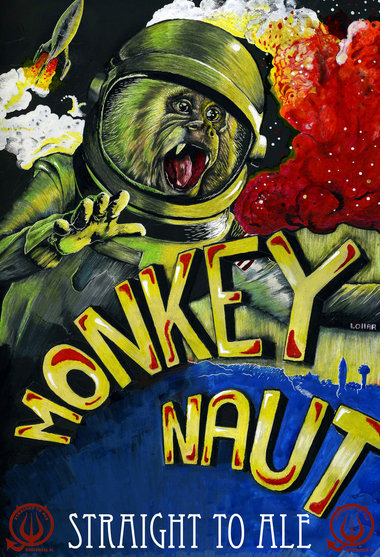 Monkeynaut Can Art