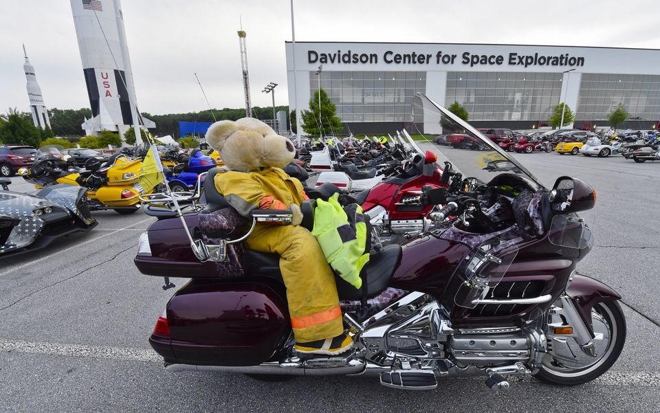 Photo of Wingding bikes in front of the US Space & Rocket Center. Photo Credit - AL.com